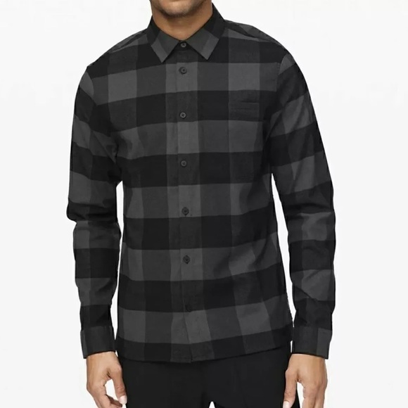 Lululemon Masons Peak Flannel Size M Color black & Gray - Picture 2 of 3